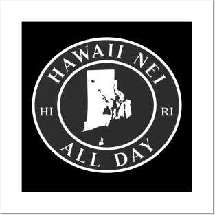 Roots Hawaii and Rhode Island by Hawaii Nei All Day Posters and Art